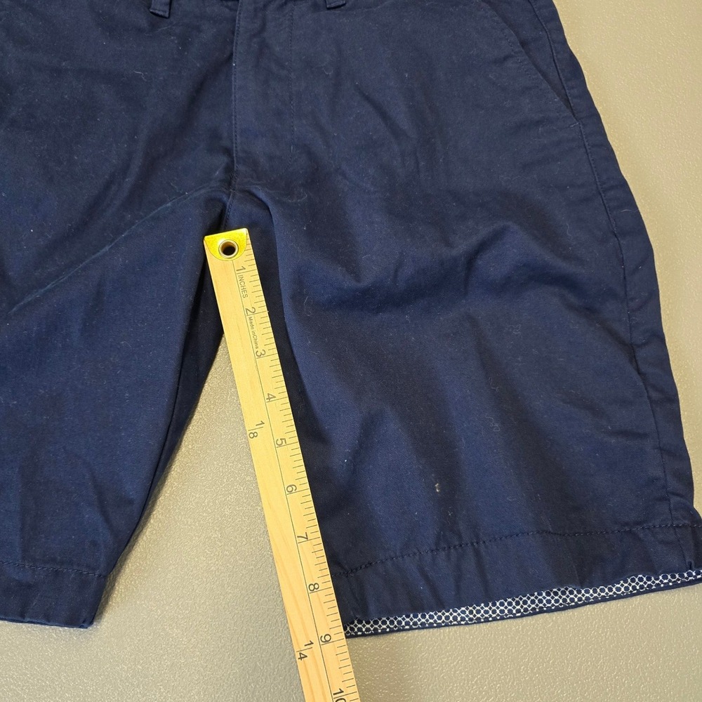 Denim & Flower Ricky Singh Men's Navy Chino Shorts Size 30 Paisley Lined - Picture 9 of 13